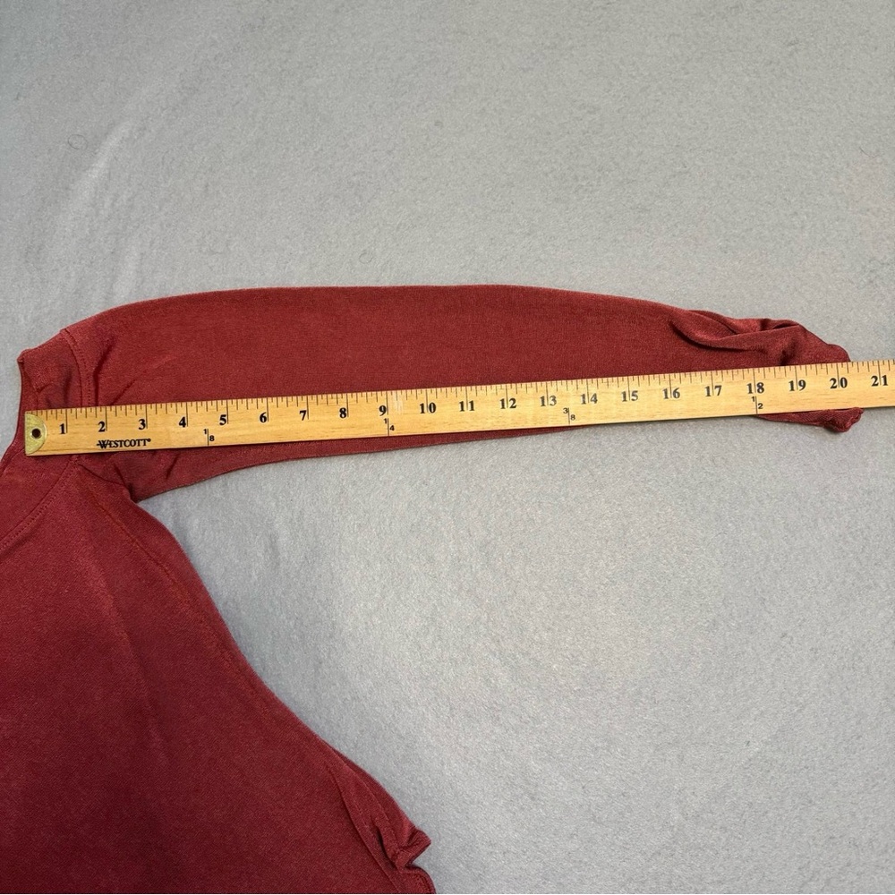 Free People Intimately | Rust Red | One Shoulder | Long Sleeve Bodysuit | Size S - Picture 5 of 9